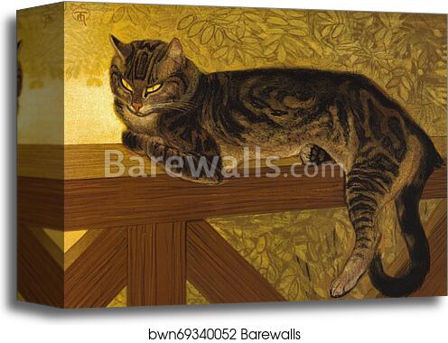 Summer: Cat on a Balustrade by Théophile Steinlen, Canvas Print