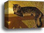 Summer: Cat on a Balustrade by Théophile Steinlen, Canvas Print