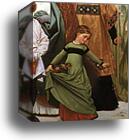 Cimabue's Celebrated Madonna is Carried in Procession through the Streets of Florence; in front of the Madonna, and Crowned with Laurels, walks CImabue Himself, with his Pupil Giotto; behind It Arnolfo Di Lapo, Gaddo Gaddi, Andrea Tafi, Niccola Pisano, Bu by Frederick Leighton, Canvas Print