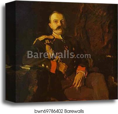 Portrait of Grand Duke Georgy Mikhailovich by Valentin Serov, Canvas Print