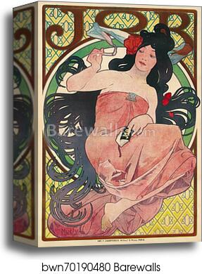 Job by Alphonse Mucha, Canvas Print