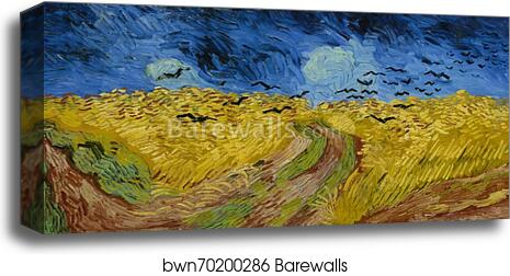 Wheatfield with Crows by Vincent Van Gogh, Canvas Print