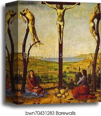 Crucifixion by Antonello Da Messina, Canvas Print