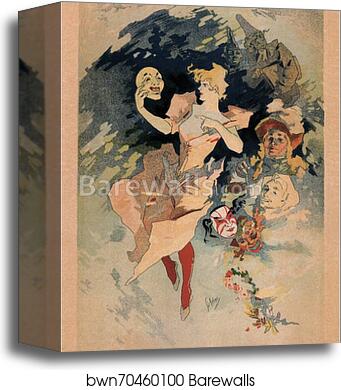 La Comédie by Jules Chéret, Canvas Print