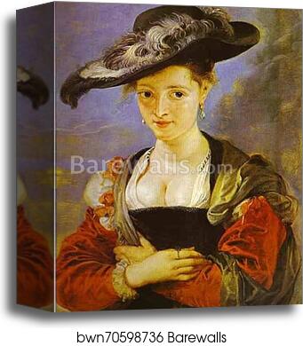 Portrait of Susanne Fourment ("Le Chapeau de paille") by Peter Paul Rubens, Canvas Print