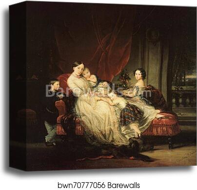Grand Duchess Maria Nikolaevna with Her Children by Christina Robertson, Canvas Print Grand Duchess Maria Nikolaevna with Her Children by Christina Robertson, Canvas Print