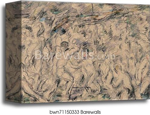 Bathers by Paul Cézanne, Canvas Print