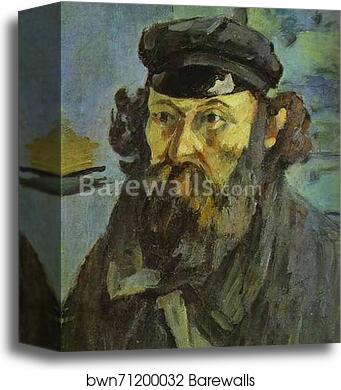 Self-Portrait with a Casquette by Paul Cézanne, Canvas Print Self-Portrait with a Casquette by Paul Cézanne, Canvas Print