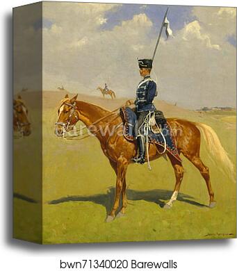 The Hussar by Frederic Remington, Canvas Print