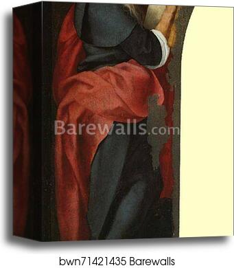 St. John the Evangelist and St. Michael the Archangel. Detail by Jacopo Carrucci, Known As Pontormo, Canvas Print