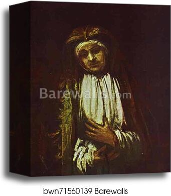 Portrait of an Old Woman by Rembrandt Harmenszoon Van Rijn, Canvas Print Portrait of an Old Woman by Rembrandt Harmenszoon Van Rijn, Canvas Print