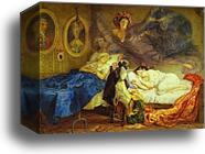 Dreams of Grandmother and Granddaughter by Karl Brulloff, Canvas Print