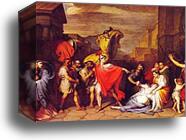 Death of Camilla, Sister of Horatio by Feodor Bruni, Canvas Print