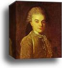 Portrait of A. M. Rimskiy-Korsakov by Fedor Rokotov, Canvas Print