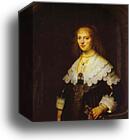 Portrait of Maria Trip by Rembrandt Harmenszoon Van Rijn, Canvas Print