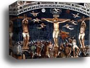 The Crucifixion. Detail by Giusto De’ Menabuoi, Canvas Print