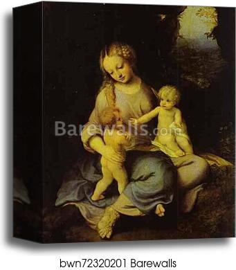 Madonna and Child with St. John by Correggio, Canvas Print
