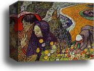 Ladies of Arles (Reminiscence of the Garden at Etten) by Vincent Van Gogh, Canvas Print