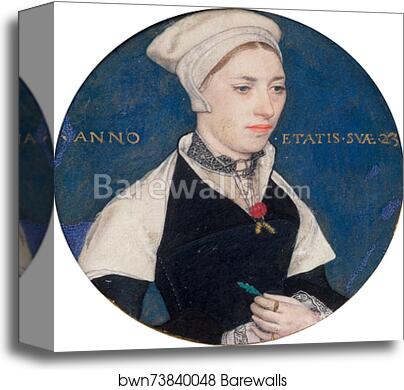 Mrs Jane Small, formerly Mrs Pemberton by Hans Holbein The Younger, Canvas Print