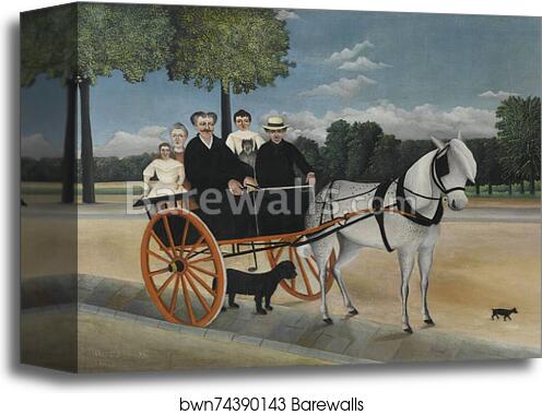 La Carriole du père Junier by Henri Rousseau, Canvas Print