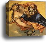 Juno Bestowing Her Gifts on Venice. Detail by Paolo Veronese, Canvas Print