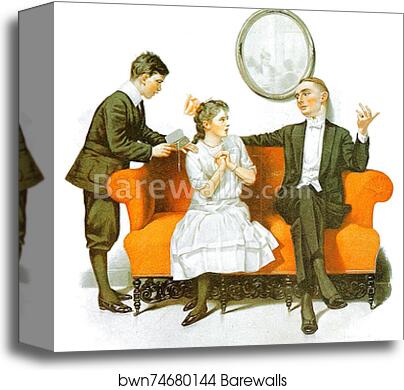 Shall We Dance by Norman Rockwell, Canvas Print