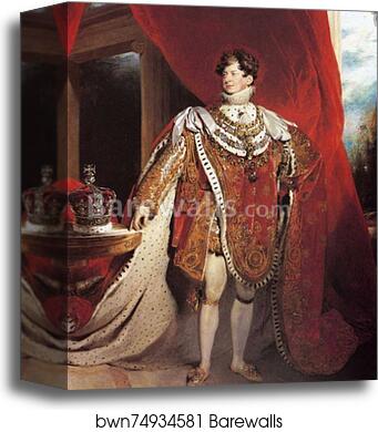 George IV by Sir Thomas Lawrence, Canvas Print