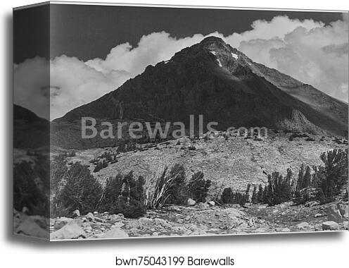 Pinchot Pass, Mt. Wynne, Kings River Canyon (Proposed as a national park), California, 1936.  Photographs of National Parks and Monuments, compiled 1941 - 1942, documenting the period ca. 1933 - 1942 by Ansel Adams (1902-1984), Canvas Print