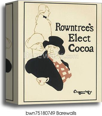 Le "Rowntree's Elect Cocoa" by William Nicholson, Canvas Print