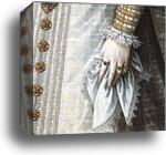 Portrait of the Infanta Isabella Clara Eugenia. Detail by Sofonisba Anguissola, Canvas Print