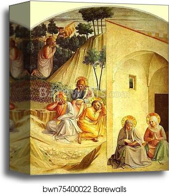 Agony in the Garden by Fra Angelico, Canvas Print