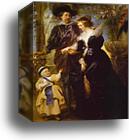 Rubens, His Wife Helena Fourment, and Their Son Peter Paul by Peter Paul Rubens, Canvas Print