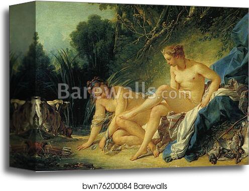 Diana Leaving Her Bath by François Boucher, Canvas Print
