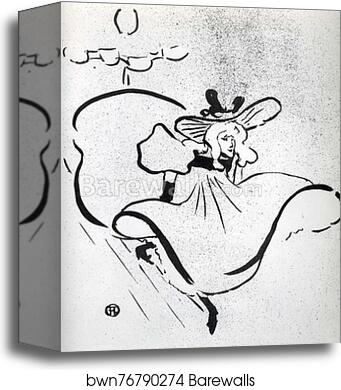 Jane Avril by Henri De Toulouse-Lautrec, Canvas Print