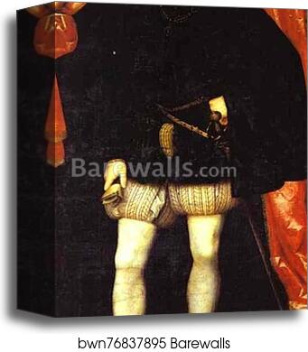 Portrait of Henry II by Francois Clouet, Canvas Print