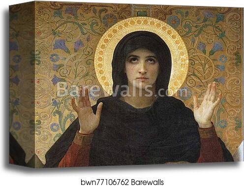 Virgin of Consolation. Detail by William-Adolphe Bouguereau, Canvas Print