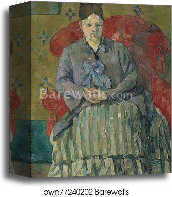 Madame Cézanne in a Red Armchair by Paul Cézanne, Canvas Print Madame Cézanne in a Red Armchair by Paul Cézanne, Canvas Print