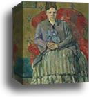 Madame Cézanne in a Red Armchair by Paul Cézanne, Canvas Print