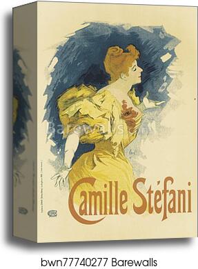Mlle "Camille Stéfani" by Jules Chéret, Canvas Print