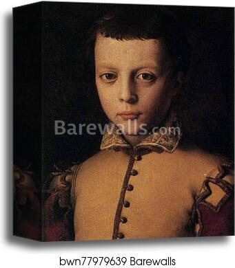 Portrait of Ferdinando de'Medici by Agnolo Bronzino, Canvas Print