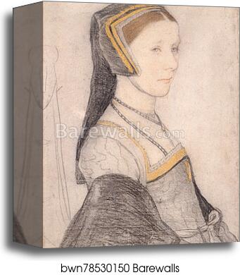 Anne Cresacre (c.1511-77) by Hans Holbein The Younger, Canvas Print