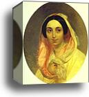 Portrait of Princess A. A. Bagration by Karl Brulloff, Canvas Print