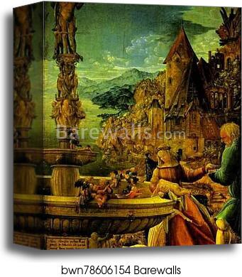 The Rest on the Flight into Egypt by Albrecht Altdorfer, Canvas Print