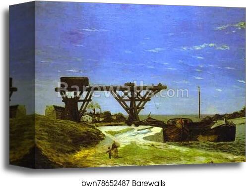 The Seine in Paris between the Pont d'Lena and the Pont de Grenelle by Paul Gauguin, Canvas Print The Seine in Paris between the Pont d'Lena and the Pont de Grenelle by Paul Gauguin, Canvas Print