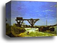 The Seine in Paris between the Pont d'Lena and the Pont de Grenelle by Paul Gauguin, Canvas Print