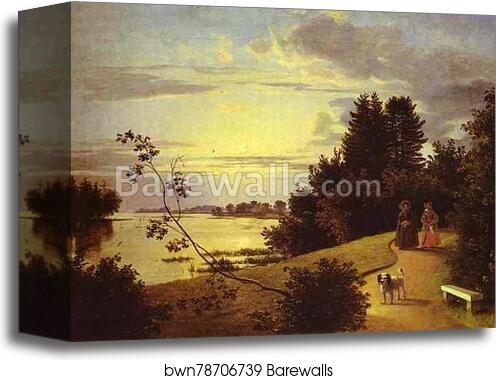 View on Yelagin Island in St. Petersburg by Ivan Khrutsky, Canvas Print