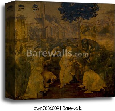 The Adoration of the Magi by Leonardo Da Vinci, Canvas Print The Adoration of the Magi by Leonardo Da Vinci, Canvas Print