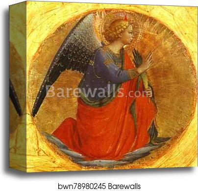 Perugia Triptych: Angel of the Annunciation by Fra Angelico, Canvas Print