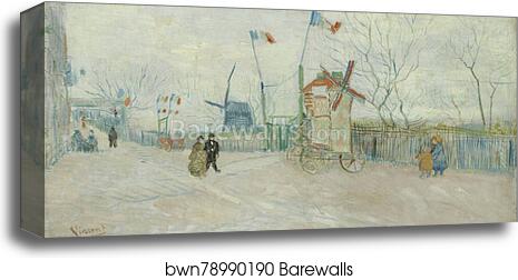 Impasse des Deux Frères by Vincent Van Gogh, Canvas Print