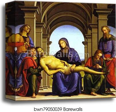 Pietà by Pietro Perugino, Canvas Print